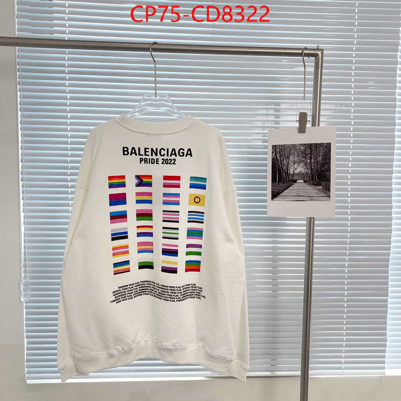 Clothing-Balenciaga,buy aaaaa cheap , ID: CD8322,$: 75USD