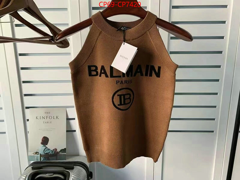 Clothing-Balmain,replica aaaaa+ designer , ID: CP7420,$: 69USD