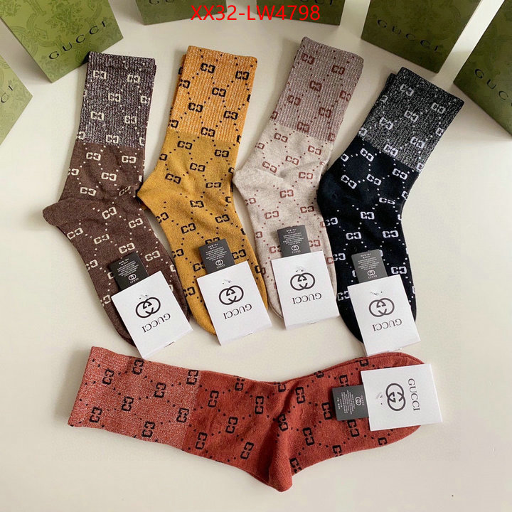 Sock-Gucci,aaaaa replica designer , ID: LW4798,$: 32USD