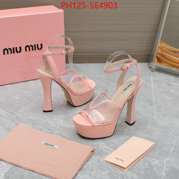 Women Shoes-Miu Miu,high quality designer replica , ID: SE4903,$: 125USD