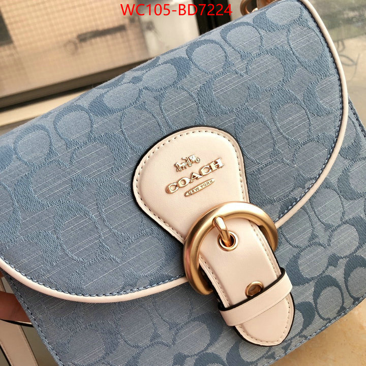 Coach Bags(4A)-Diagonal,only sell high-quality ,ID: BD7224,$: 105USD