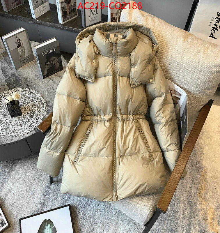 Down jacket Women-Burberry,fake designer , ID: CO2188,$: 219USD