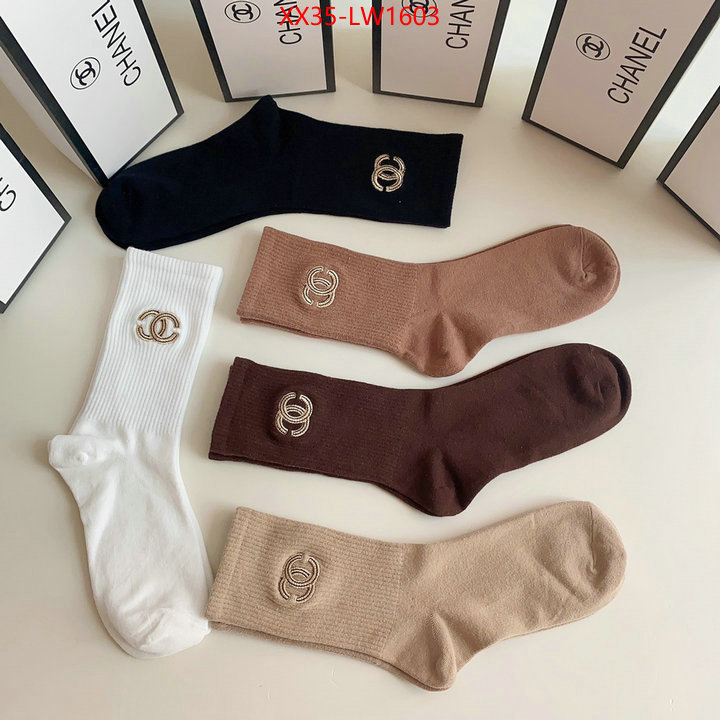 Sock-Chanel,high quality aaaaa replica , ID: LW1603,$: 35USD