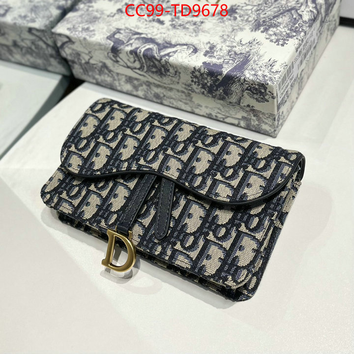 Dior Bags(TOP)-Wallet-,ID: TD9678,$: 99USD