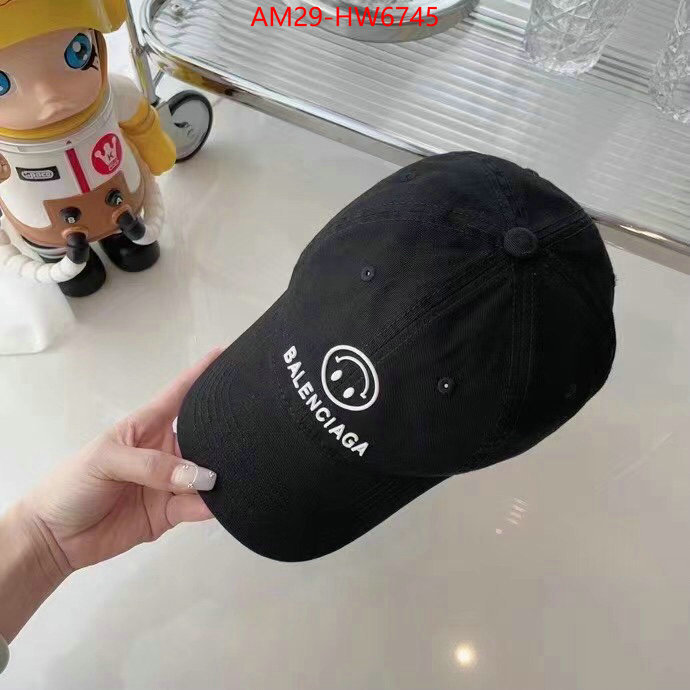 Cap (Hat)-Balenciaga,the most popular , ID: HW6745,$: 29USD