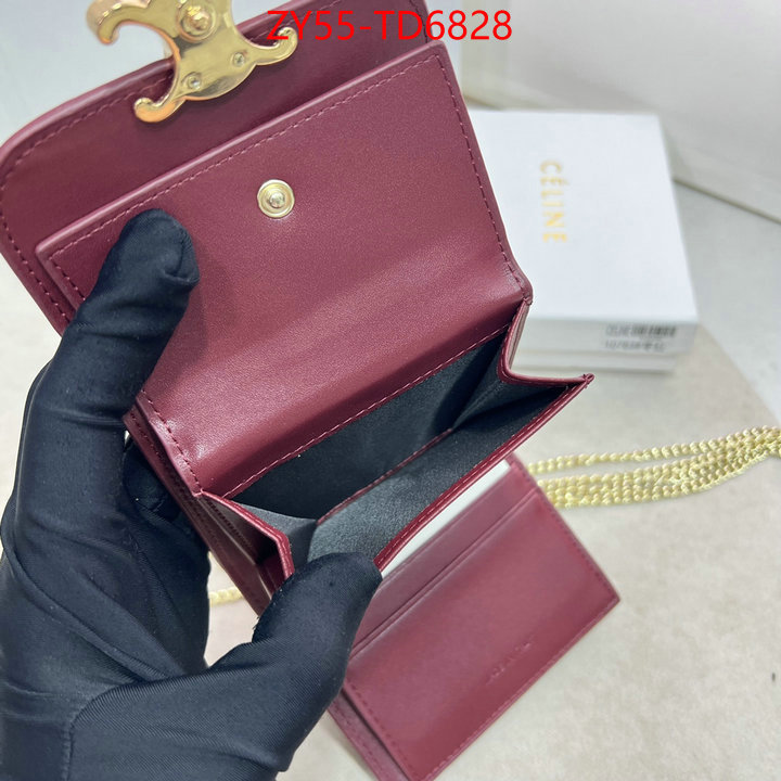 CELINE Bags(4A)-Wallet,replica wholesale ,ID: TD6828,$: 55USD