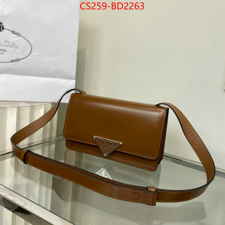 Prada Bags(TOP)-Diagonal-,ID: BD2263,$: 259USD