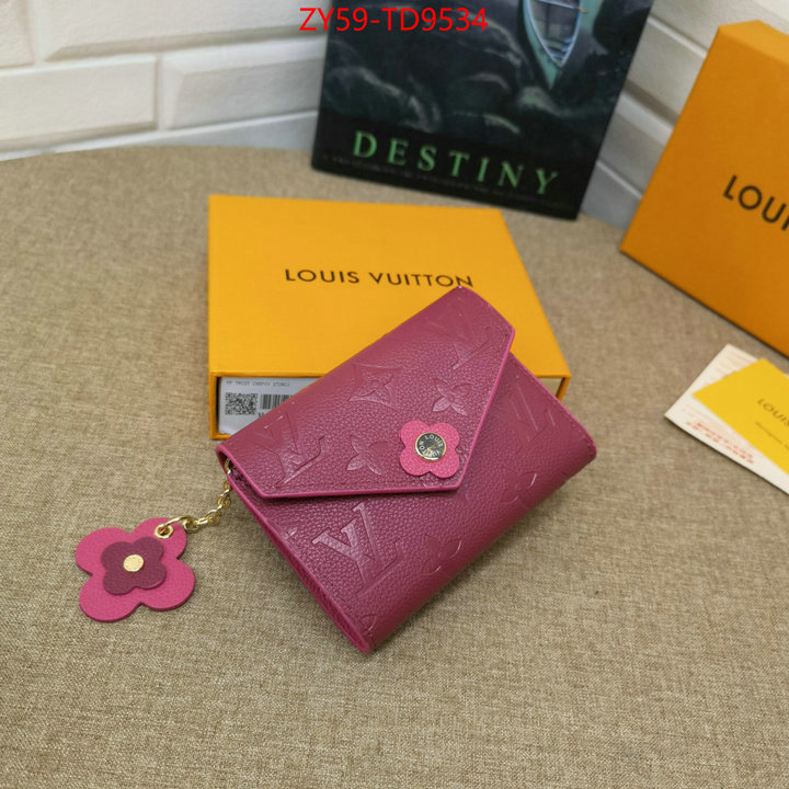 LV Bags(4A)-Wallet,luxury fashion replica designers ,ID: TD9534,$: 59USD