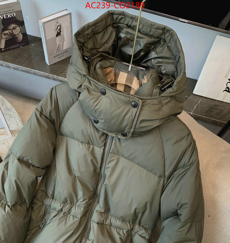 Down jacket Women-Burberry,wholesale imitation designer replicas , ID: CO2189,$: 239USD