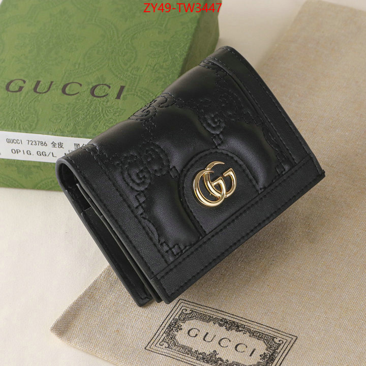 Gucci Bags(4A)-Wallet-,luxury 7 star replica ,ID: TW3447,$: 49USD