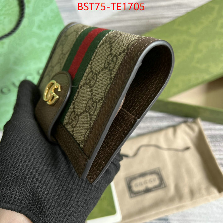 Gucci Bags(TOP)-Wallet-,the best designer ,ID: TE1705,$: 75USD
