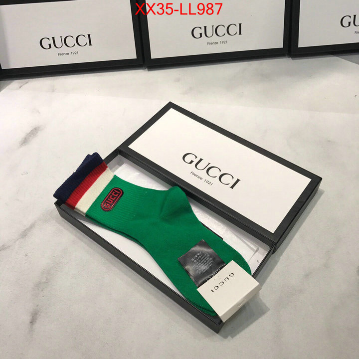 Sock-Gucci,replica aaaaa designer , ID: LL987,$:35USD