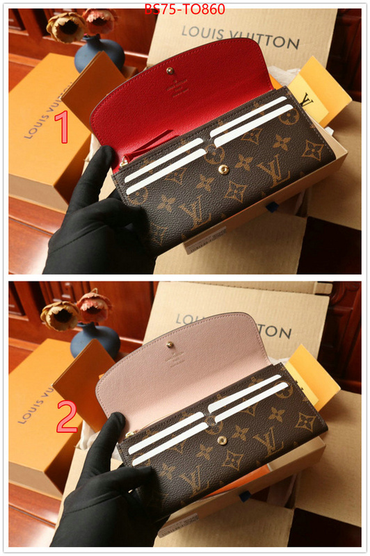 LV Bags(TOP)-Wallet,ID: TO860,$: 75USD