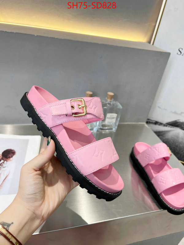 Women Shoes-LV,top perfect fake , ID: SD828,$: 75USD