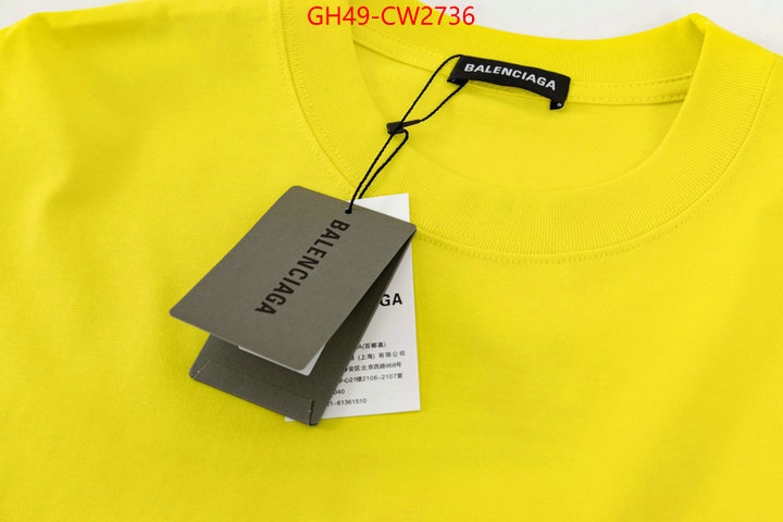 Clothing-Balenciaga,luxury fake , ID: CW2736,$: 49USD