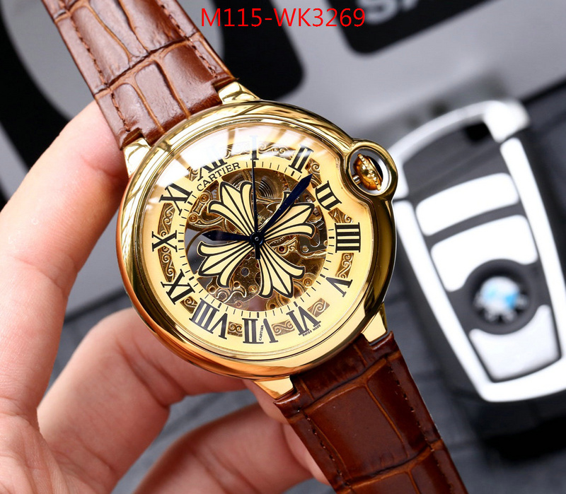 Watch(4A)-Cartier,best luxury replica , ID: WK3269,$:115USD