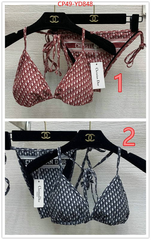 Swimsuit-Dior,top perfect fake , ID: YD848,$: 49USD