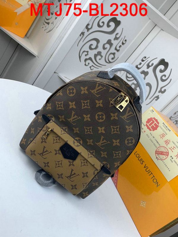 LV Bags(4A)-Backpack-,ID：BL2306,$:75USD