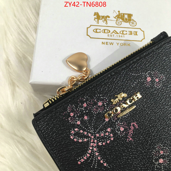 Coach Bags(4A)-Wallet,customize the best replica ,ID: TN6808,$: 42USD