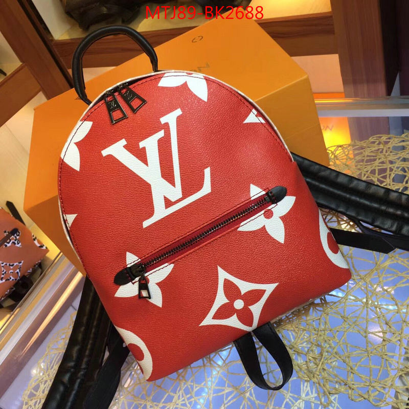 LV Bags(4A)-Backpack-,ID: BK2688,$:99USD