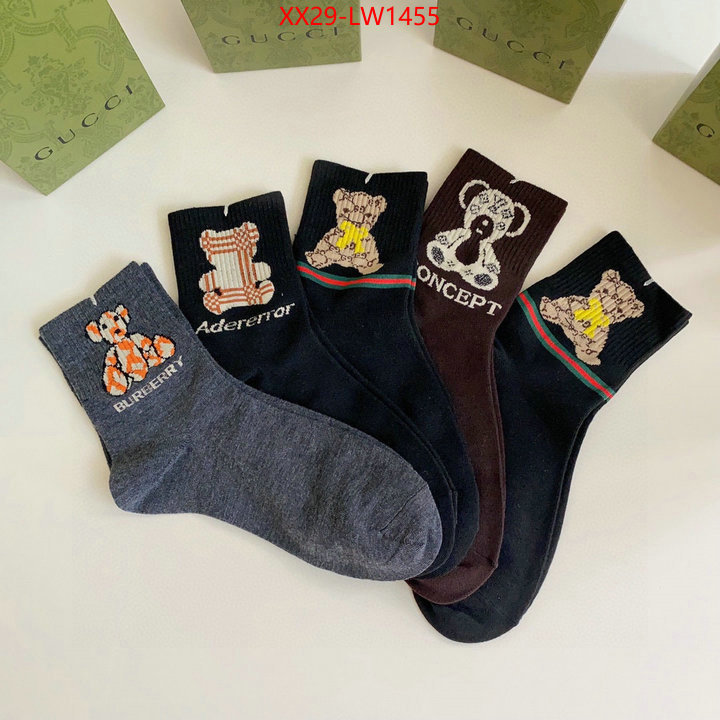 Sock-Gucci,highest quality replica , ID: LW1455,$: 29USD