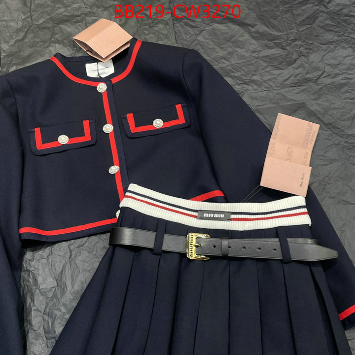 Clothing-MIU MIU,copy , ID: CW3270,$: 219USD