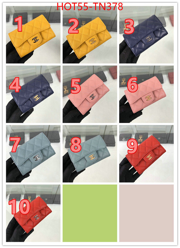 Chanel Bags(TOP)-Wallet-,ID: TN378,$: 55USD