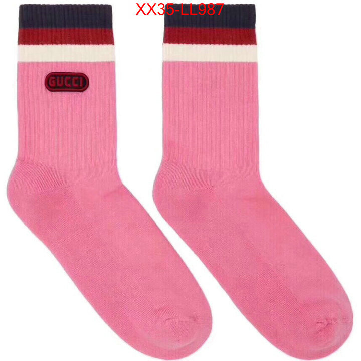 Sock-Gucci,replica aaaaa designer , ID: LL987,$:35USD