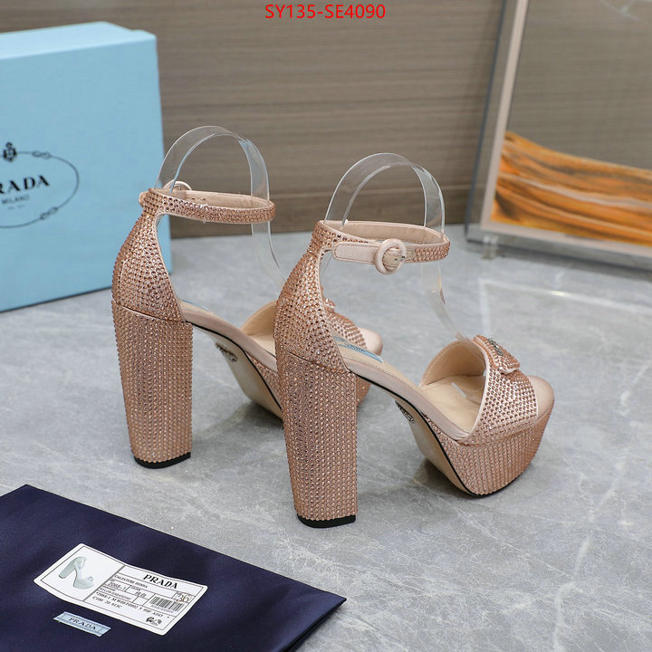 Women Shoes-Prada,mirror quality , ID: SE4090,$: 135USD