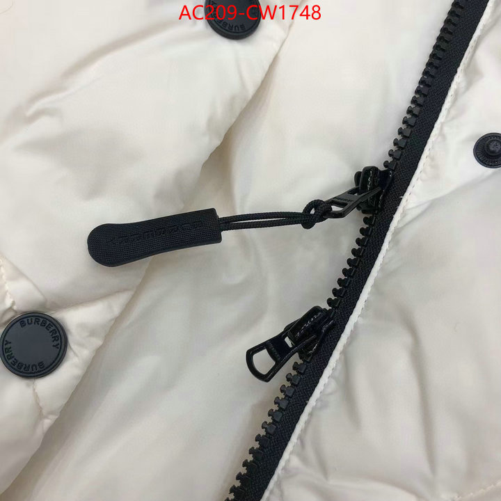 Down jacket Women-Burberry,where to buy fakes , ID: CW1748,$: 209USD