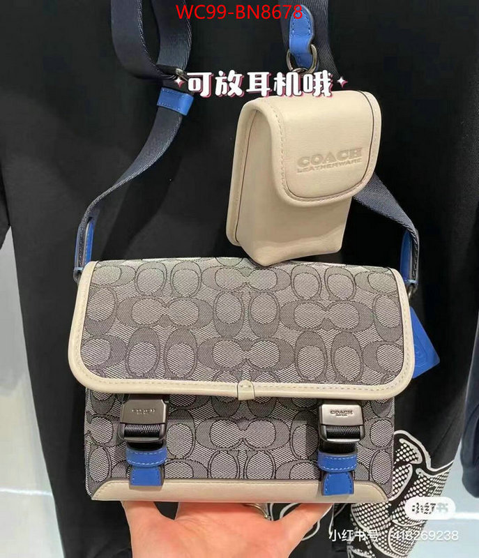 Coach Bags(4A)-Diagonal,ID: BN8678,$: 99USD