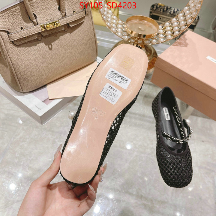 Women Shoes-Miu Miu,replica aaaaa designer , ID: SD4203,$: 105USD