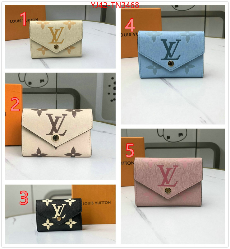 LV Bags(4A)-Wallet,ID: TN3468,$: 42USD