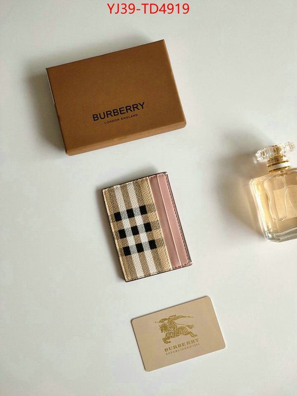 Burberry Bags(4A)-Wallet,best knockoff ,ID: TD4919,$: 39USD