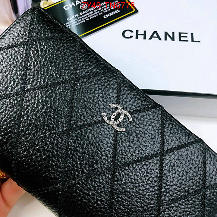 Chanel Bags(4A)-Wallet-,ID: TN6778,$: 49USD