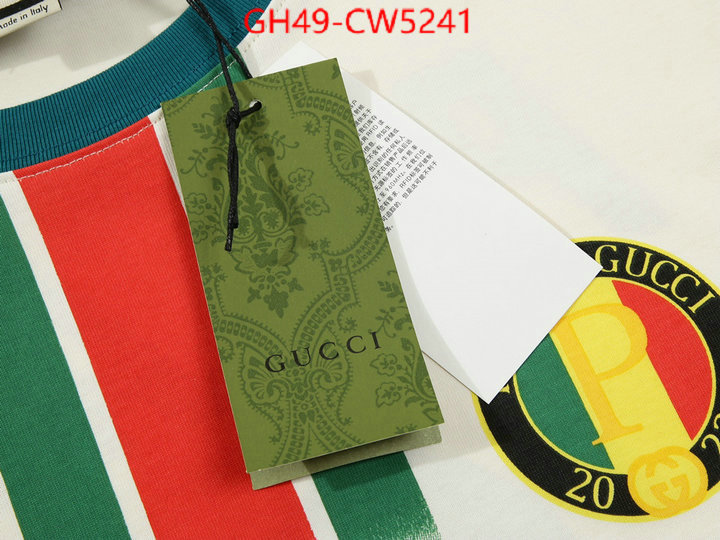 Clothing-Gucci,2023 replica , ID: CW5241,$: 49USD