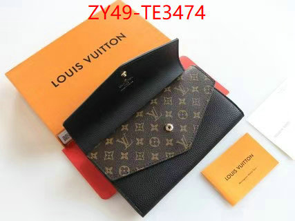 LV Bags(4A)-Wallet,fashion replica ,ID: TE3474,$: 49USD