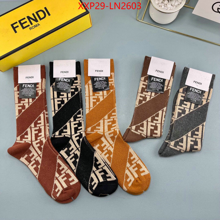 Sock-Fendi,good quality replica , ID: LN2603,$: 29USD