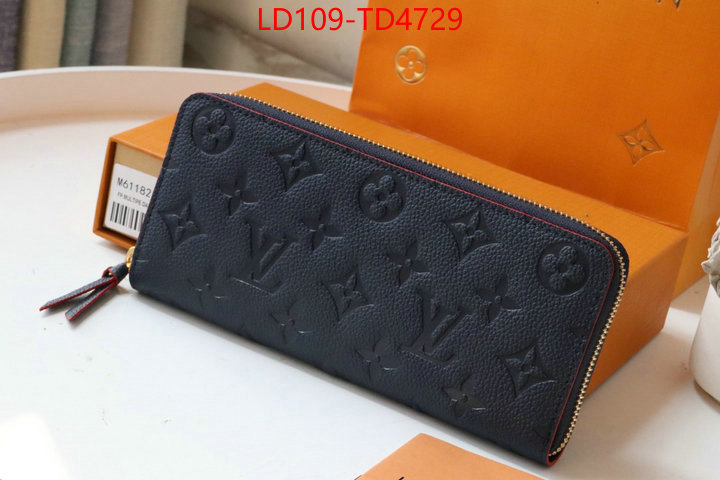 LV Bags(TOP)-Wallet,ID: TD4729,$: 109USD