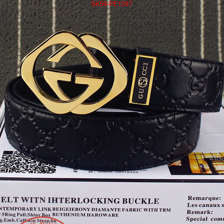 Belts-Gucci,buy 2023 replica , ID: PE1287,$: 59USD