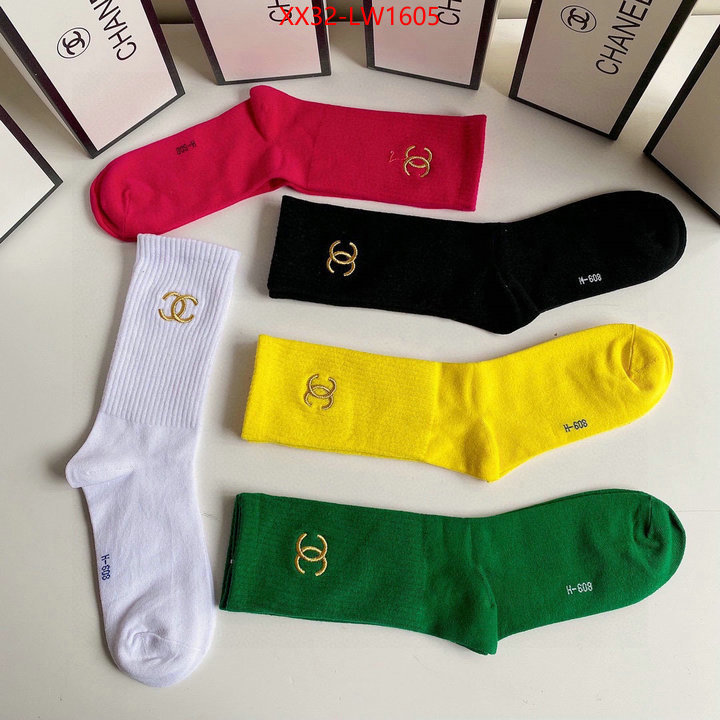 Sock-Chanel,replica 1:1 high quality , ID: LW1605,$: 32USD