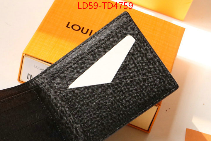 LV Bags(TOP)-Wallet,ID: TD4759,$: 59USD