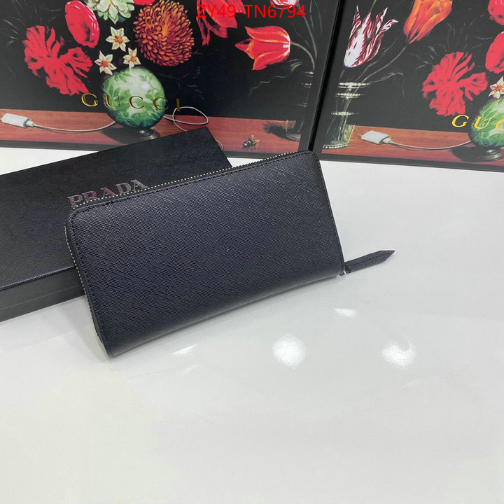 Prada Bags(4A)-Wallet,cheap online best designer ,ID: TN6794,$: 49USD