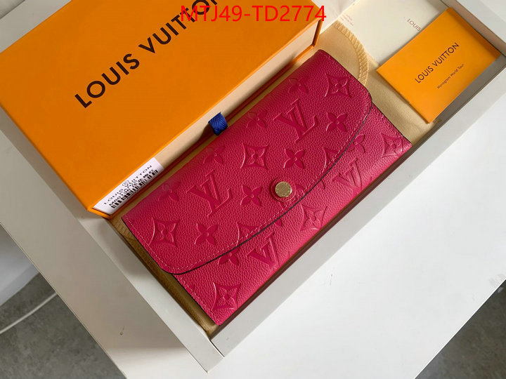 LV Bags(4A)-Wallet,ID: TD2774,$: 49USD