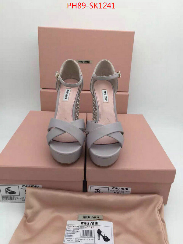 Women Shoes-Miu Miu,top quality fake ,first copy , ID: SK1241,$:89USD