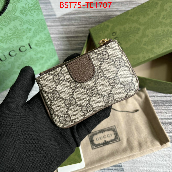 Gucci Bags(TOP)-Wallet-,2023 perfect replica designer ,ID: TE1707,$: 75USD