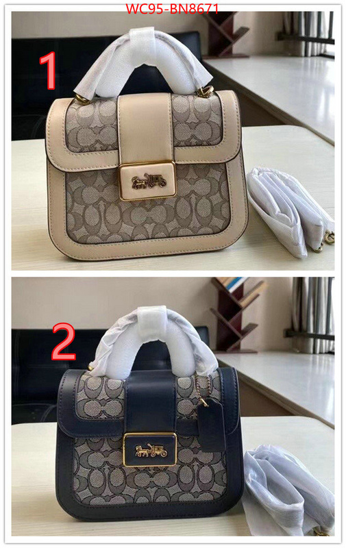 Coach Bags(4A)-Diagonal,replica aaaaa+ designer ,ID: BN8671,$: 95USD