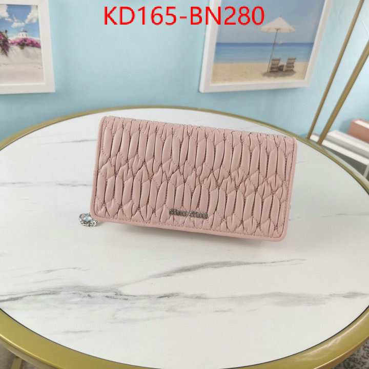 Miu Miu Bags(TOP)-Diagonal-,wholesale china ,ID: BN280,$: 165USD