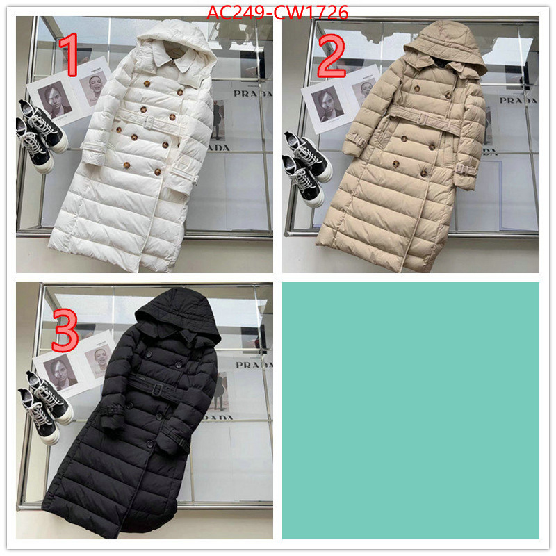 Down jacket Women-Burberry,mirror copy luxury , ID: CW1726,$: 249USD