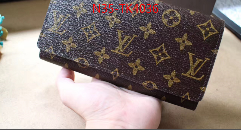 LV Bags(4A)-Wallet,ID: TK4036,$: 35USD